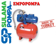 EMPO 1.5 HP 220V  24 LT YATIK KÜRE TANKLI PAKET HİDROFOR( 5 KAT 10 DAİRE)