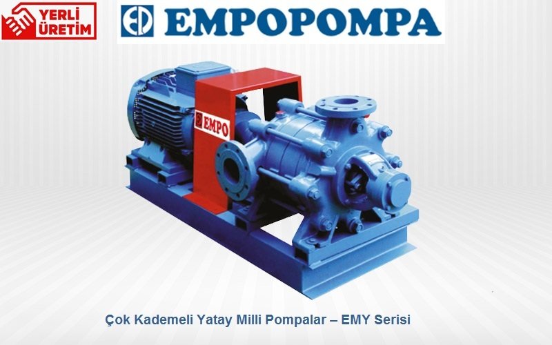 Empo  EMY-32/07        2 Hp  380V   Yatay Milli Çok Kademeli Santrifüj Pompa (1500 dev./dak.)