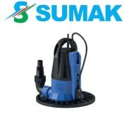 SUMAK, SDF500 GF, 0.5HP, 220V, SEVİYE SENSÖRLÜ, SIFIRDAN EMİŞLİ, DRENAJ DALGIÇ POMPA