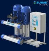 Sumak SHT12B  220/4   1X1.6 kW  380V  İki Pompalı Düşey Milli Kademeli Hidrofor