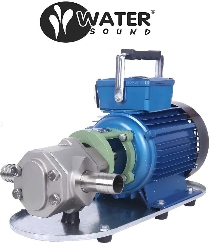 WATER SOUND WCB-75SSM, 1HP, 220V, PASLANMAZ GÖVDELİ, DİŞLİ, YAĞ TRANSFER POMPASI [ 1450 d/d ]