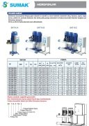 Sumak SHT16C  550/5   3X4 kW  380V  Üç Pompalı Düşey Milli Kademeli Hidrofor