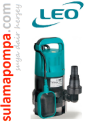 LEO XKS-550PW 0,75 HP AÇIK FANLI PLASTİK GÖVDELİ DALGIÇ POMPA