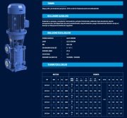 SUMAK SHT 50/3   22kw 380V   DÜŞEY MİLLİ KADEMELİ POMPA