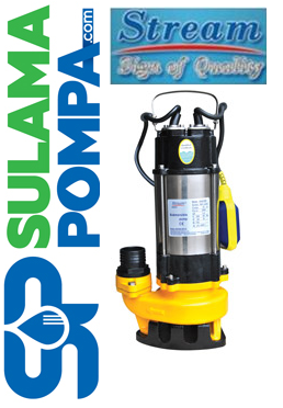 STREAM SVQ750F 1HP .220V ATIKSU DRENAJ VE FOSEPTİK DALGIÇ POMPA