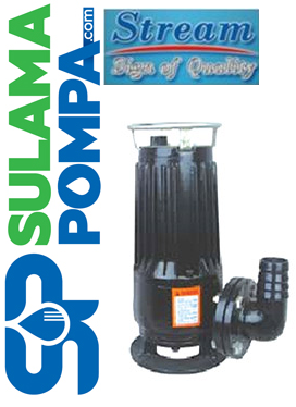 STREAM SVD 1000 2.HP 380V PARÇALAYICI BIÇAKLI ÖĞÜTÜCÜLÜ FOSEPTİK DALGIÇ POMPA