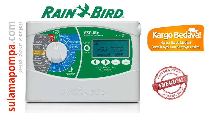 RAINBIRD IESP4MEEU STANDART 4 İSTASYONLU MODÜLER KONTROL CİHAZI 22 İSTASYONA KADAR ARTTIRILABİLİR