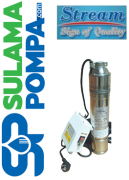 STREAM 4SKM100 1.HP 220V 4'' PAKET AKUPLE MOTORLU DALGIÇ POMPA