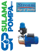 STREAM AUTO-JetS 100-Hidro 1.HP 220V PASLANMAZ GÖVDELİ HİDROMATLI PAKET HİDROFOR