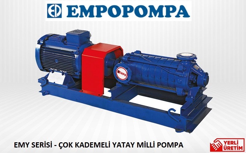 Empo  EMY-50/07    100 Hp  380V   Yatay Milli Çok Kademeli Santrifüj Pompa (3000 dev./dak.)