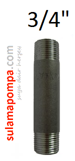 3/4 \'\' 60 CM SİYAH BORU NİPELİ