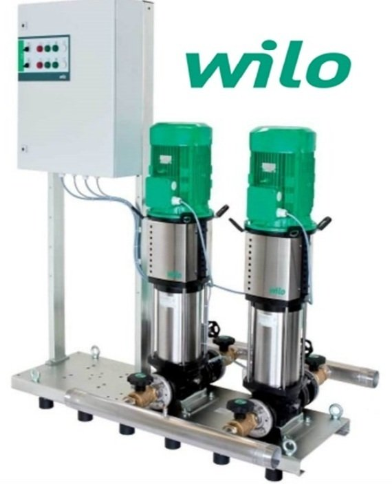 Wilo COE2-Helix FIRST V 1008-5/16/E/S/3 kW  380V  İki Pompalı Paslanmaz Çok Kademeli Yüksek Verimli Dikey Hidrofor