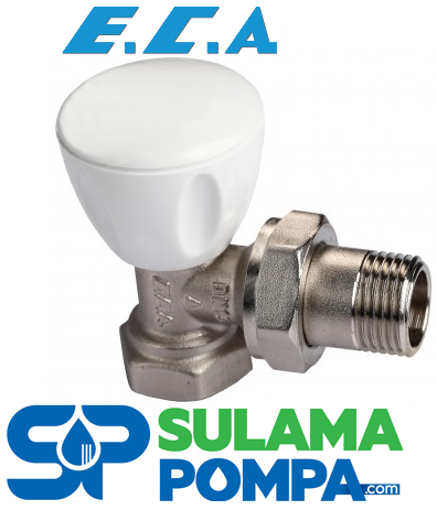 ECA G 1/2'' RV3 KÖŞE RADYATÖR VANASI (VALFİ)