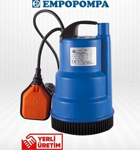 Empo SU AYGIRI - 0.50 PY  0.5Hp 220V   Plastik  Gövdeli Drenaj Dalgıç Pompa
