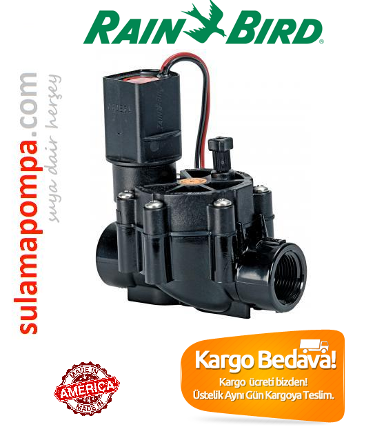 RAİNBİRD  100-JTV 1'' 9 V SELENOİD VANA