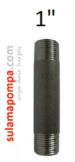 1\'\' 35 CM SİYAH BORU NİPELİ