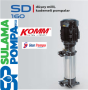 STAR SD 160/5 T 10 HP 380V DÜŞEY MİLLİ KADEMELİ POMPA