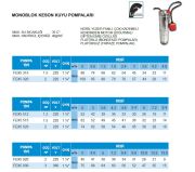 Felsom FEX5 930   3Hp 220V  Çok Kademeli Monoblok Çok Kademeli Dipten Emişli Keson Kuyu Pompa- Fiyat bilgisi için iletişime geçiniz.