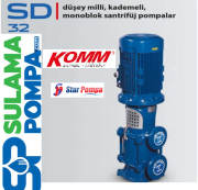 STAR SD 32/7  15.HP 380V DÜŞEY MİLLİ KADEMELİ POMPA