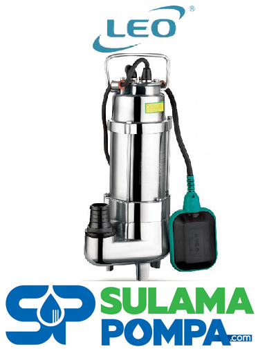 LEO XSP9-7.5/0.25S 0.33HP KOMPLE PASLANMAZ ATIK SU