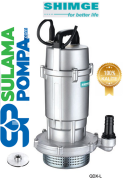 SHİMGE QDX1.5-17-025L 0,33 HP 220V ALÜMİNYUM GÖVDELİ TEMİZ SU DALGIÇ POMPA