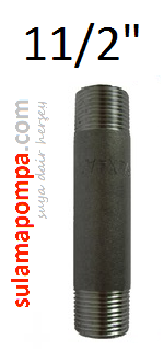 11/2\'\' 60 CM SİYAH BORU NİPELİ