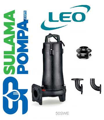 LEO 50SWE15-20-2.2 3.HP 380V AÇIK ÇARKLI ATIK SU DALGIÇ POMPA