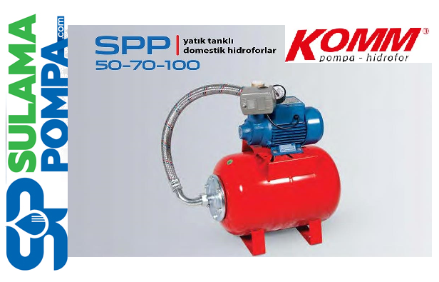 STAR SPP-Y 50 M 0,5 HP 220V (1 KAT 2 DAİRE) YATIK TANKLI PAKET HİDROFOR