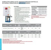 Etna 2PFK KO-ST20/8-110     2x15Hp 380V  İki Pompalı Dik Milli Frekans Kontrollü Komple Paslanmaz Çelik Hidrofor