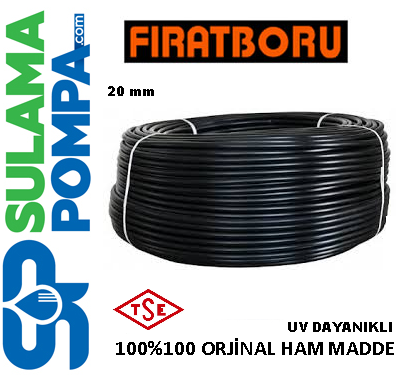 FIRAT 20 MM DELİKSİZ DAMLAMA BORULARI 200 MT