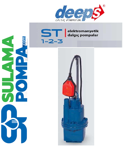 STAR ST3 FLT 1\'\' ÇIKIŞLI 10 MT KABLOLU ELEKTROMANYETİK DALGIÇ POMPA