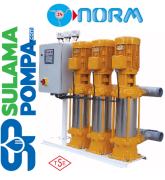 NORM NBH 3/1205 M 3x3 HP ÜÇ POMPALI DİJİTAL PANOLU HİDROFOR+3MT FLATÖR