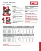 Etna Y3 KO 10/10-40     3X5.5 Hp 380V  Üç Pompalı Alarm Kitli Yangın Hidroforu
