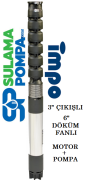 S 645/06 - 15 HP 3''ÇIKIŞLI  6'' DÖKÜM FANLI DALGIÇ POMPA(C Tipi Motorlu)
