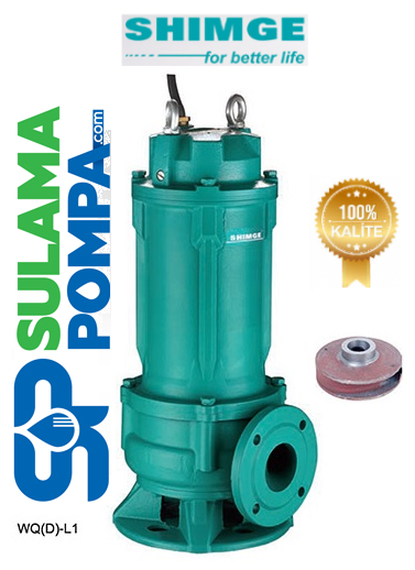 SHİMGE WQ25-20-3L1 4.HP 380V YÜKSEK DEBİLİ PİS SU DALGIÇ POMPA