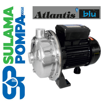 ATLANTİS KAF1 075M 0.75 HP 220V KOMPLE PASLANMAZ ÇELİK KAPALI FANLI SANTRİFÜJ POMPA