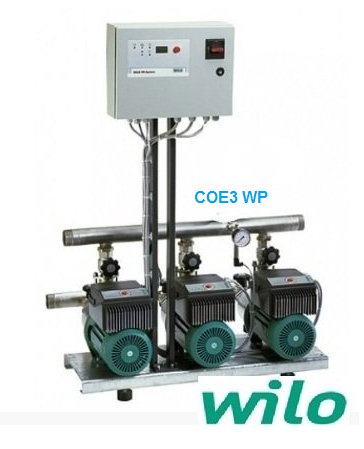 Wilo COE3-WP102  3x2.2kW 380V  Üç Pompalı İki Kademeli Monoblok Yatay Paket Hidrofor
