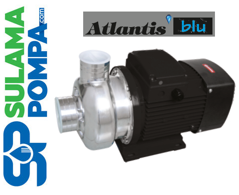 ATLANTİS KAF 120T/304 1.2 HP 380V KOMPLE PASLANMAZ ÇELİK KAPALI FANLI SANTRİFÜJ POMPA