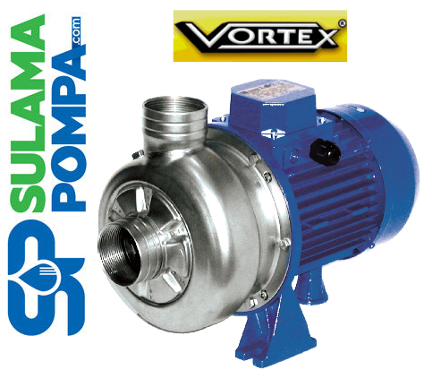 VORTEX VO 350-40 T 4, HP 380W Açık Fanlı Santrifuj Pompa Paslanmaz Çelik Fanlı ve Çelik Gövdeli - 5 +100℃ / Aisi 316