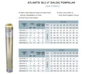 Atlantis Blu 4SD409-0.75   1Hp  4\'\' Tek Motorsuz Dalgıç Pompa
