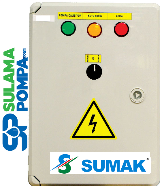 SUMAK SPTD4 0.75 - 7.5 KW 380V 4''  DALGIÇ POMPA PANOSU