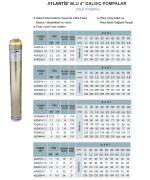 Atlantis Blu 4SD613-1.5   2Hp  4\'\' Tek Motorsuz Dalgıç Pompa