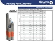 Öz Şafak  ST 4/11   1 Hp 380V  4'' Dalgıç Pompa (Motor + Pompa)