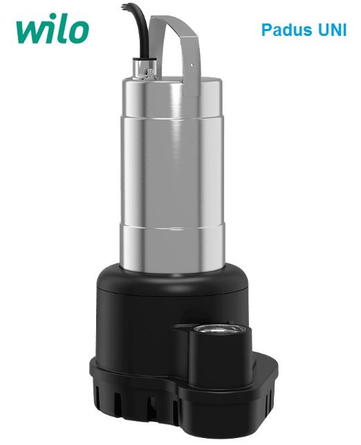 Wilo PADUS UNI M05/M15-523/VA   1.5kW 220V  Az Kirli Su Ve Foseptik Karışmış Sular İçin Drenaj Dalgıç Pompa