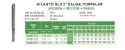 Atlantis  3SDM3.5/12   0.75Hp-220V   3'' Motorlu + Panolu Dalgıç Pompa