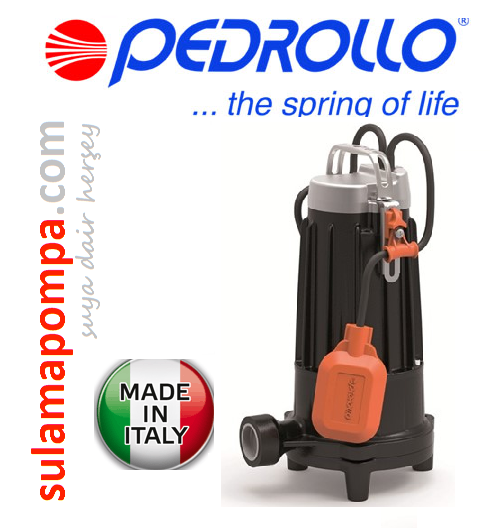 PEDROLLO TR 1.1  1.5 HP 380W ÖĞÜTÜCÜLÜ FOSEPTİK DALGIÇ POMPA