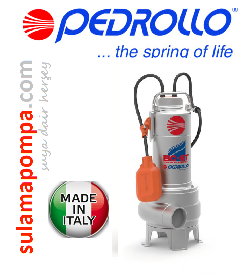 PEDROLLO BCM 15/50-ST 1,5 HP FULL PASLANMAZ GÖVDELİ FOSEPTİK DALGIÇ POMPA