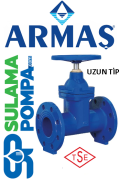 ARMAŞ PN 10-16 DN125 ELASTOMER YATAKLI UZUN TİP SÜRGÜLÜ VANA
