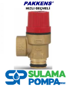 1/2'' 3 BAR  HIZLI GEÇMELİ AYARLANABİLİR EMNİYET VENTİLİ (vanalı)