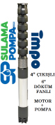 S 690/04 - 20 HP 4''ÇIKIŞLI  6'' DÖKÜM FANLI DALGIÇ POMPA(C Tipi Motorlu)